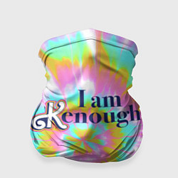 Бандана-труба I am Kenough - retro tie-dye, цвет: 3D-принт
