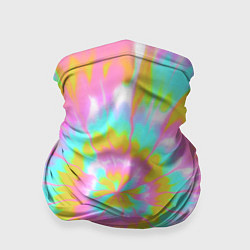 Бандана-труба Tie-Dye кислотный в стиле барби, цвет: 3D-принт