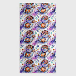 Бандана-труба Какао с печеньками, цвет: 3D-принт — фото 2