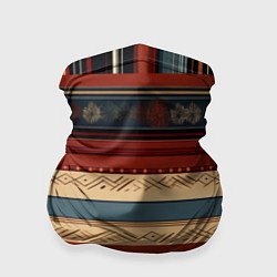 Бандана-труба Этнический принт в полоску, цвет: 3D-принт