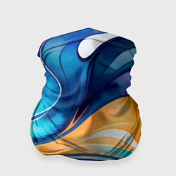 Бандана-труба Линейная красочная абстракция, цвет: 3D-принт