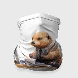 Бандана Выдра за компьютером