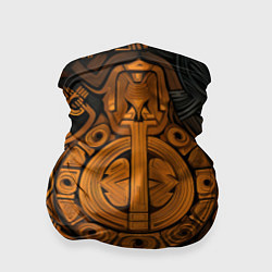 Бандана-труба Узор в скандинавском фолк-арт стиле, цвет: 3D-принт