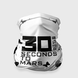 Бандана-труба 30 Second to mars buterfly, цвет: 3D-принт