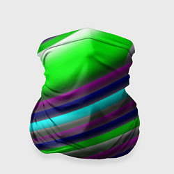 Бандана-труба Размытые абстрактные полосы, цвет: 3D-принт