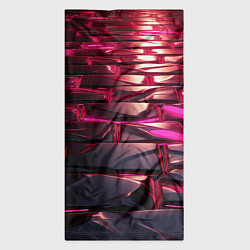 Бандана-труба Неоновые фиолетовые и розовые камни, цвет: 3D-принт — фото 2