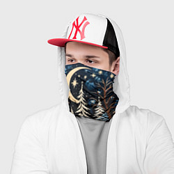 Бандана-труба Морозное утро, цвет: 3D-принт — фото 2