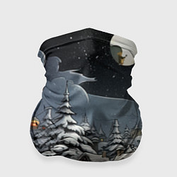 Бандана-труба Волшебство новогодней ночи, цвет: 3D-принт