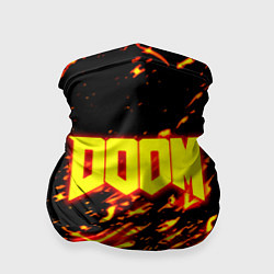 Бандана-труба Doom огненный стиль ад марса, цвет: 3D-принт
