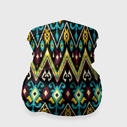 Бандана-труба Мелкий орнамент - имитация ткани икат, цвет: 3D-принт