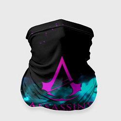 Бандана-труба Assassins Creed flame neon, цвет: 3D-принт