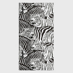 Бандана-труба Зебры и тигры, цвет: 3D-принт — фото 2
