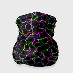 Бандана-труба Неоновые шарики, цвет: 3D-принт