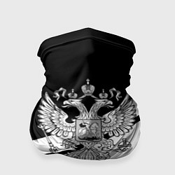 Бандана-труба Россия спорт полосы герб, цвет: 3D-принт