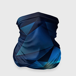 Бандана-труба Синяя геометрическая абстракция, цвет: 3D-принт
