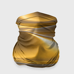 Бандана-труба Золотые волны металла, цвет: 3D-принт