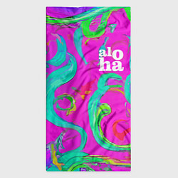 Бандана-труба Abstract floral pattern - aloha, цвет: 3D-принт — фото 2