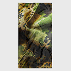 Бандана-труба Реалистичный камуфляж на ткани, цвет: 3D-принт — фото 2
