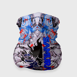 Бандана-труба Samurai cyberpunk карпы кои, цвет: 3D-принт