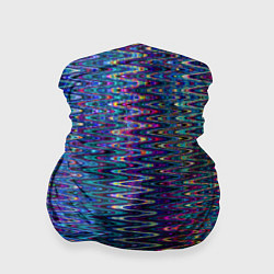 Бандана-труба Большой волнистый зигзаг разноцветный, цвет: 3D-принт