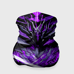 Бандана Фиолетовый камень на чёрном фоне