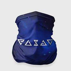 Бандана-труба Ведьмак лого космос, цвет: 3D-принт