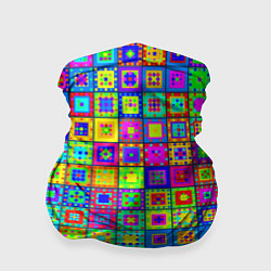 Бандана Узор из разноцветных квадратов