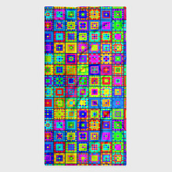Бандана-труба Узор из разноцветных квадратов, цвет: 3D-принт — фото 2