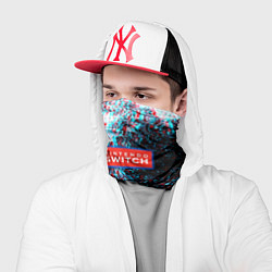 Бандана-труба Нинтендо брызги красок глитч, цвет: 3D-принт — фото 2