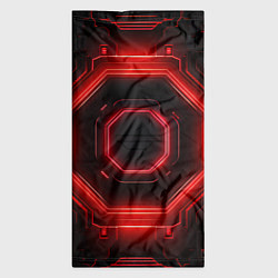 Бандана-труба Nvidia style black and red neon, цвет: 3D-принт — фото 2