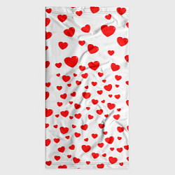 Бандана-труба Любовь паттерн сердца, цвет: 3D-принт — фото 2