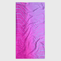 Бандана-труба Розовые градиентные линии, цвет: 3D-принт — фото 2