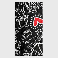 Бандана-труба Kit Haring little men, цвет: 3D-принт — фото 2