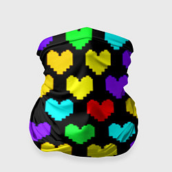 Бандана-труба Undertale heart pattern, цвет: 3D-принт