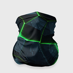 Бандана Abstract dark green geometry style