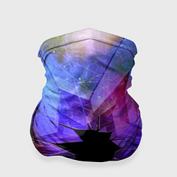 Бандана-труба Расколотое стекло - космическая туманность, цвет: 3D-принт