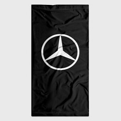 Бандана-труба Mercedes benz logo white, цвет: 3D-принт — фото 2