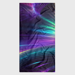 Бандана-труба Неоновые лучи на фиолетовом фоне, цвет: 3D-принт — фото 2