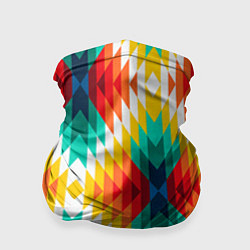 Бандана-труба Этнический орнамент гео, цвет: 3D-принт