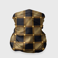 Бандана-труба Узор в шахматную клетку из квадратов, цвет: 3D-принт