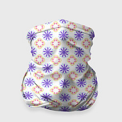 Бандана-труба Красивый узор цветочки, цвет: 3D-принт