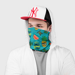 Бандана-труба Enjoy summer pattern - pineapple, цвет: 3D-принт — фото 2