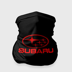 Бандана-труба Subaru red logo, цвет: 3D-принт