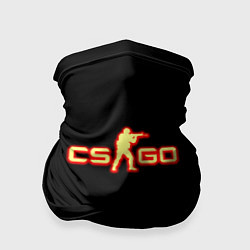 Бандана-труба CSGO огненное лого, цвет: 3D-принт
