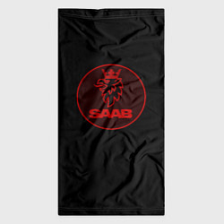 Бандана-труба Saab red logo, цвет: 3D-принт — фото 2