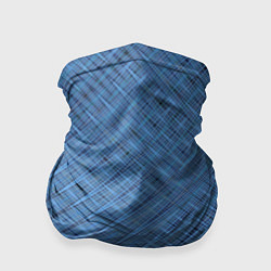Бандана-труба Тёмно-голубой текстурированный, цвет: 3D-принт