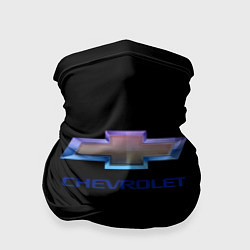 Бандана-труба Chevrolet logo neon, цвет: 3D-принт