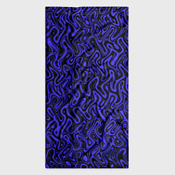 Бандана-труба Чёрно-синий абстрактный узор, цвет: 3D-принт — фото 2
