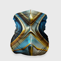 Бандана-труба Объемная синяя текстурная кожа, цвет: 3D-принт