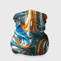 Бандана-труба Иллюзия смешанных абстрактных красок, цвет: 3D-принт
